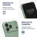 kwmobile Necklace Case kompatibel mit Apple iPhone 17 Pro Max Hülle - Cover mit Kordel zum Umhängen - Silikon Schutzhülle Graugrün Graugrün