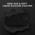 kwmobile Handyhülle mit 2x Displayschutzfolien kompatibel mit Apple iPhone 16 Pro Max Hülle - Screen Protector aus gehärtetem Glas - kabelloses Laden - Schwarz Schwarz