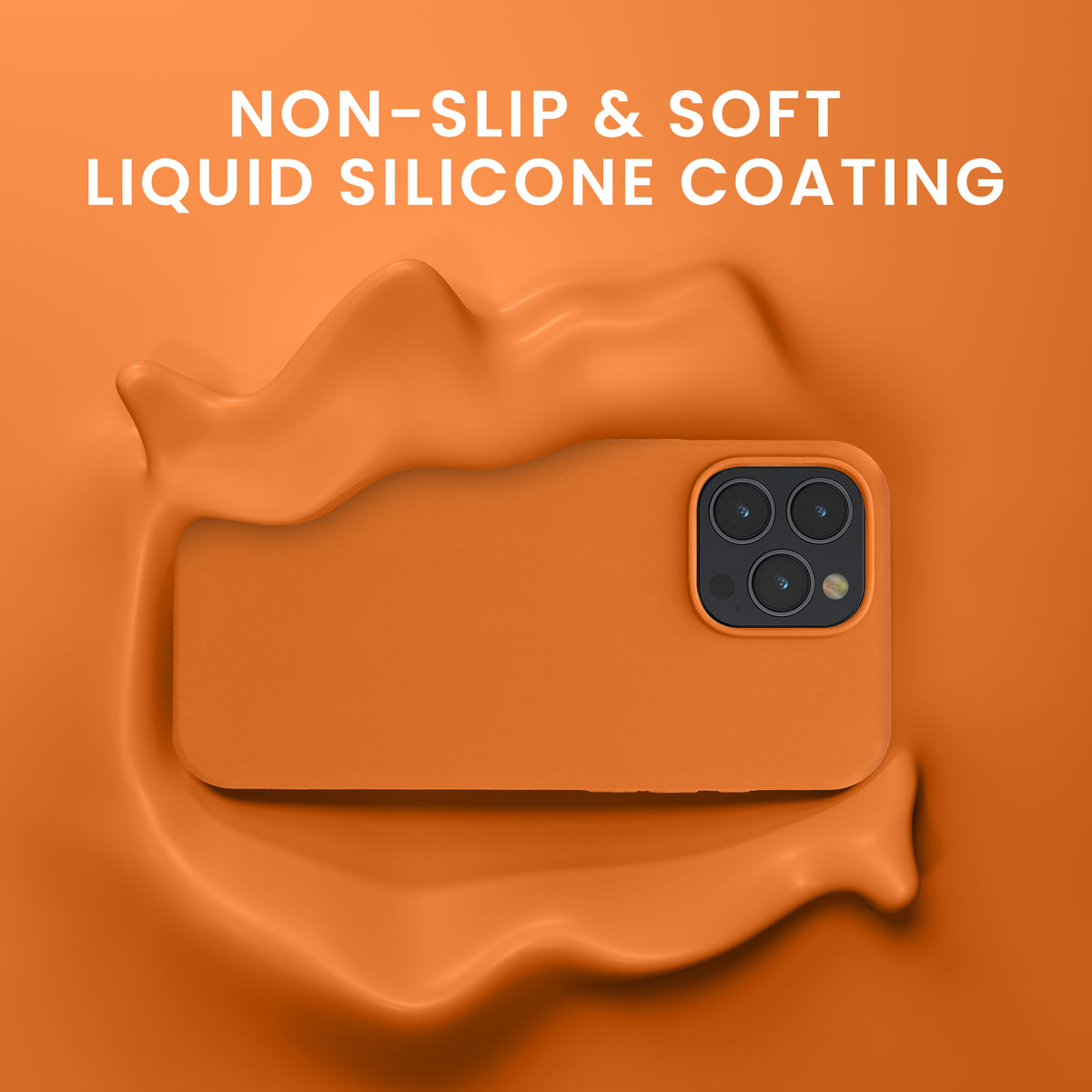 kwmobile Handyhülle mit 2x Displayschutzfolien kompatibel mit Apple iPhone 16 Pro Max Hülle - Screen Protector aus gehärtetem Glas - kabelloses Laden - Fruity Orange Fruity Orange