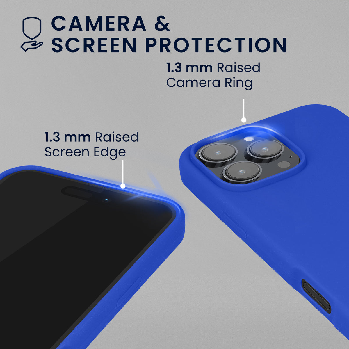 kwmobile Handyhülle mit 2x Displayschutzfolien kompatibel mit Apple iPhone 16 Pro Max Hülle - Screen Protector aus gehärtetem Glas - kabelloses Laden - Baltik Blau Baltik Blau