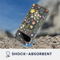 kwmobile kristallklares Hardcase kompatibel mit Google Pixel 11 Pro Hülle - kompatibel mit MagSafe - Acryl-Hülle mit TPU Case - Zauberhafte Blumen Gelb  [dsg01]