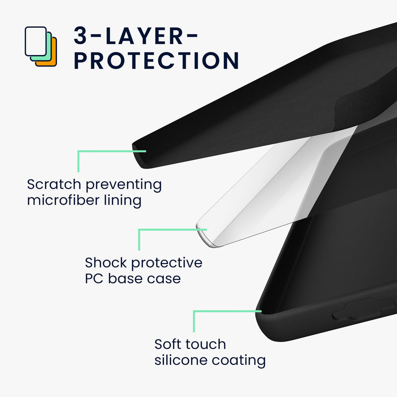 kwmobile Case Compatible with Samsung Galaxy S24 Plus Cover - Soft-Touch Phone Case for Samsung S24 Plus - Wireless Charging for Galaxy S24 Plus Case