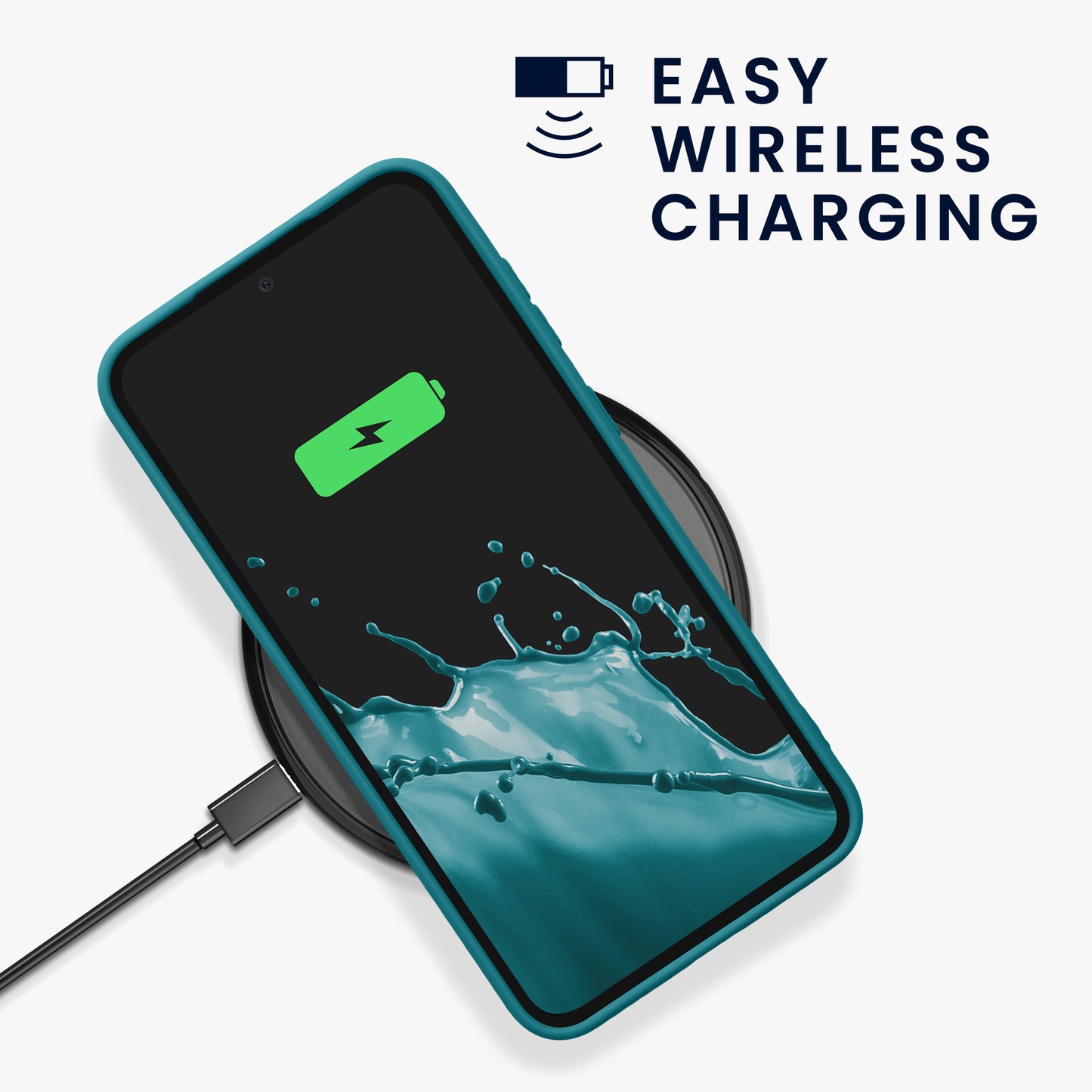 kwmobile Phone Case for Samsung Galaxy S23 FE Case - Wireless Charging - Protective Cover