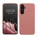 kwmobile Handyhülle für Samsung Galaxy A55 5G Hülle - Case Silikon - Kabelloses Laden - Schutzhülle Cover in Winter Rose Winter Rose  