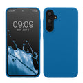 kwmobile Handyhülle für Samsung Galaxy A55 5G Hülle - Case Silikon - Kabelloses Laden - Schutzhülle Cover in Blue Reef Blue Reef  