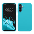 kwmobile Handyhülle für Samsung Galaxy A15 5G Hülle - Case Silikon - Kabelloses Laden - Schutzhülle Cover in Cool Glacier Cool Glacier  
