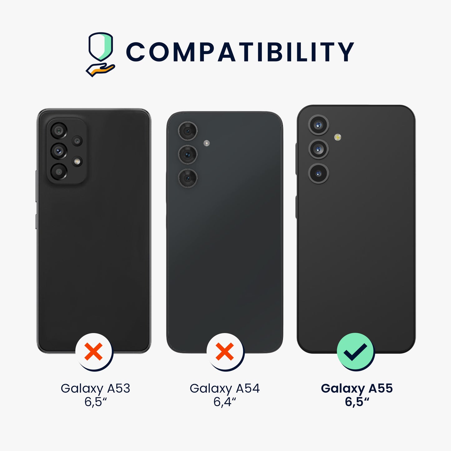 kwmobile Phone Case for Samsung Galaxy A55 5G Protective Cover