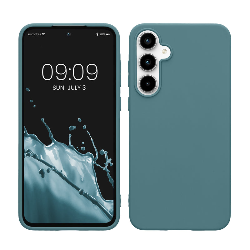kwmobile Handyhülle für Samsung Galaxy A55 5G Hülle - TPU Case - Kabelloses Laden - Schutzhülle Cover in Arctic Night Arctic Night  