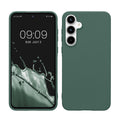 kwmobile Handyhülle für Samsung Galaxy A55 5G Hülle - TPU Case - Kabelloses Laden - Schutzhülle Cover in Tannengrün Tannengrün  