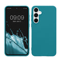 kwmobile Handyhülle für Samsung Galaxy A55 5G Hülle - TPU Case - Kabelloses Laden - Schutzhülle Cover in Petrol Petrol  