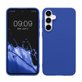 kwmobile Handyhülle für Samsung Galaxy A55 5G Hülle - TPU Case - Kabelloses Laden - Schutzhülle Cover in Baltik Blau Baltik Blau  