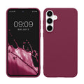 kwmobile Handyhülle für Samsung Galaxy A55 5G Hülle - TPU Case - Kabelloses Laden - Schutzhülle Cover in Magenta Lila Magenta Lila  