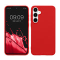 kwmobile Handyhülle für Samsung Galaxy A55 5G Hülle - TPU Case - Kabelloses Laden - Schutzhülle Cover in Klassisch Rot Klassisch Rot  