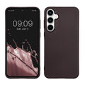 kwmobile Handyhülle für Samsung Galaxy A55 5G Hülle - Silikon Case metallisch schimmernd - Schutzhülle Cover - Metallic Brombeere Metallic Brombeere  
