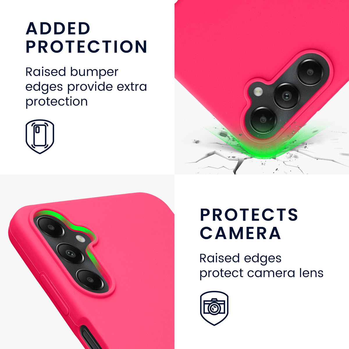 Samsung Galaxy A05s Silicone Phone Case Neon Pink