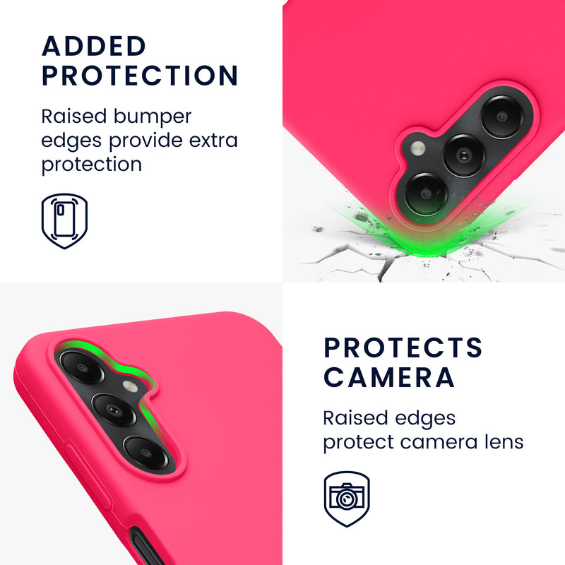 Samsung Galaxy A05s Silicone Phone Case Neon Pink