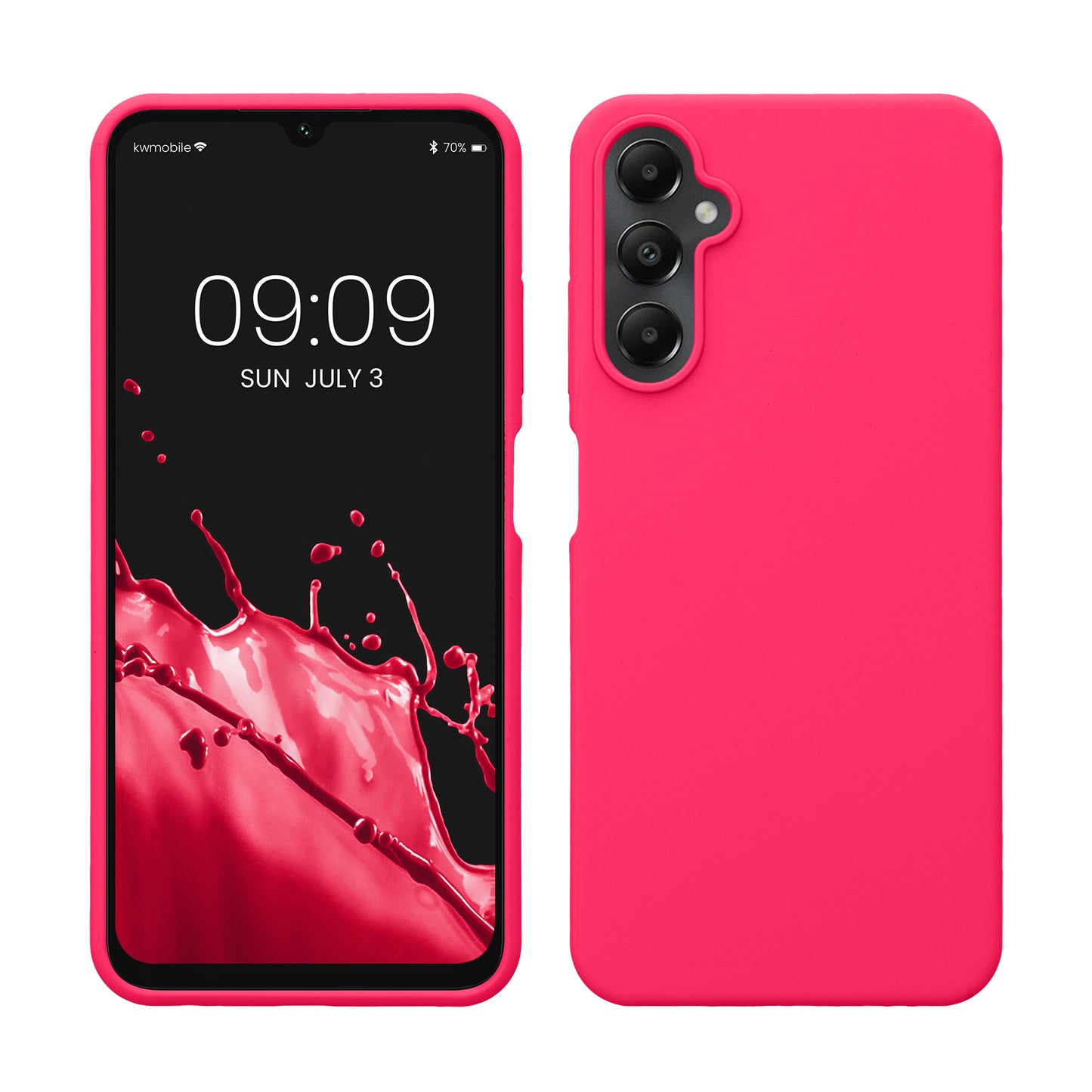 Samsung Galaxy A05s Silicone Phone Case Neon Pink