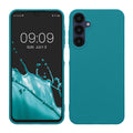 kwmobile Handyhülle für Samsung Galaxy A25 Hülle - TPU Case - Kabelloses Laden - Schutzhülle Cover in Petrol matt Petrol matt  