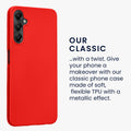 TPU Case for Samsung Galaxy A05s in Metallic Dark Red