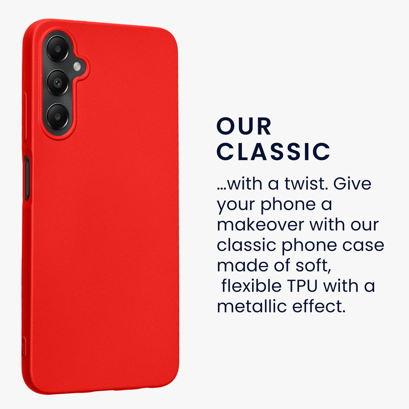 TPU Case for Samsung Galaxy A05s in Metallic Dark Red