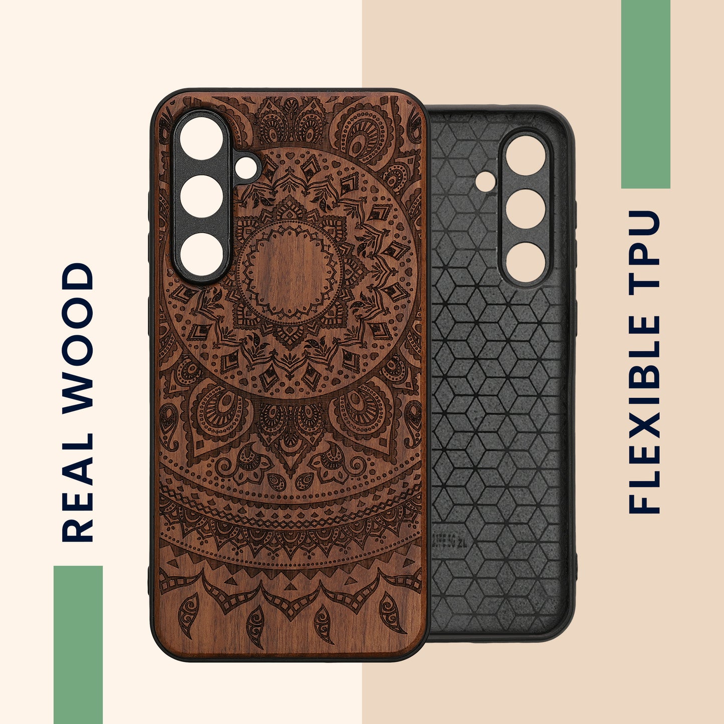 kwmobile Case Compatible with Samsung Galaxy S23 FE Phone Cover TPU Phone Case Indian Sun