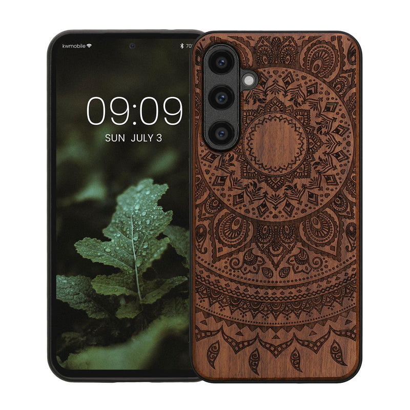 kwmobile Case Compatible with Samsung Galaxy S23 FE Phone Cover TPU Phone Case Indian Sun