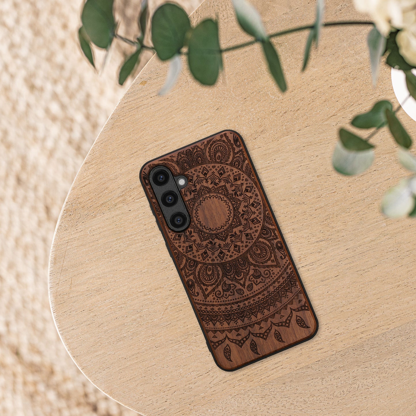 kwmobile Case Compatible with Samsung Galaxy S23 FE Phone Cover TPU Phone Case Indian Sun