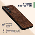 kwmobile Case Compatible with Samsung Galaxy S23 FE Phone Cover TPU Phone Case Indian Sun