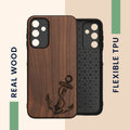 kwmobile Case Compatible with Samsung Galaxy A15 5G Phone Cover TPU Anchor Vintage