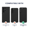 kwmobile Case Compatible with Samsung Galaxy S22 Plus - Magnetic Silicone Case Compatible with MagSafe - Rubberized Cover