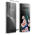 Samsung Galaxy S10 Phone Case + Screen Protector Pink Floral Branch