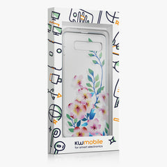 Samsung Galaxy S10 Phone Case + Screen Protector Pink Floral Branch