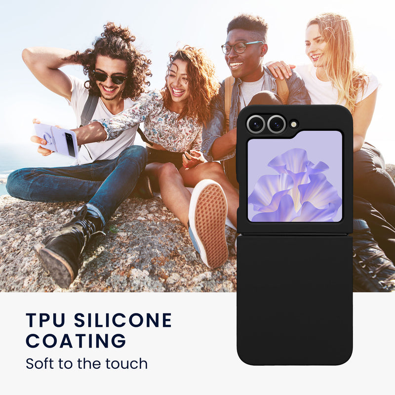kwmobile Flip Soft Case Compatible with Samsung Galaxy Z Flip6 - Silicone Cover for Foldable Phone - Phone Case