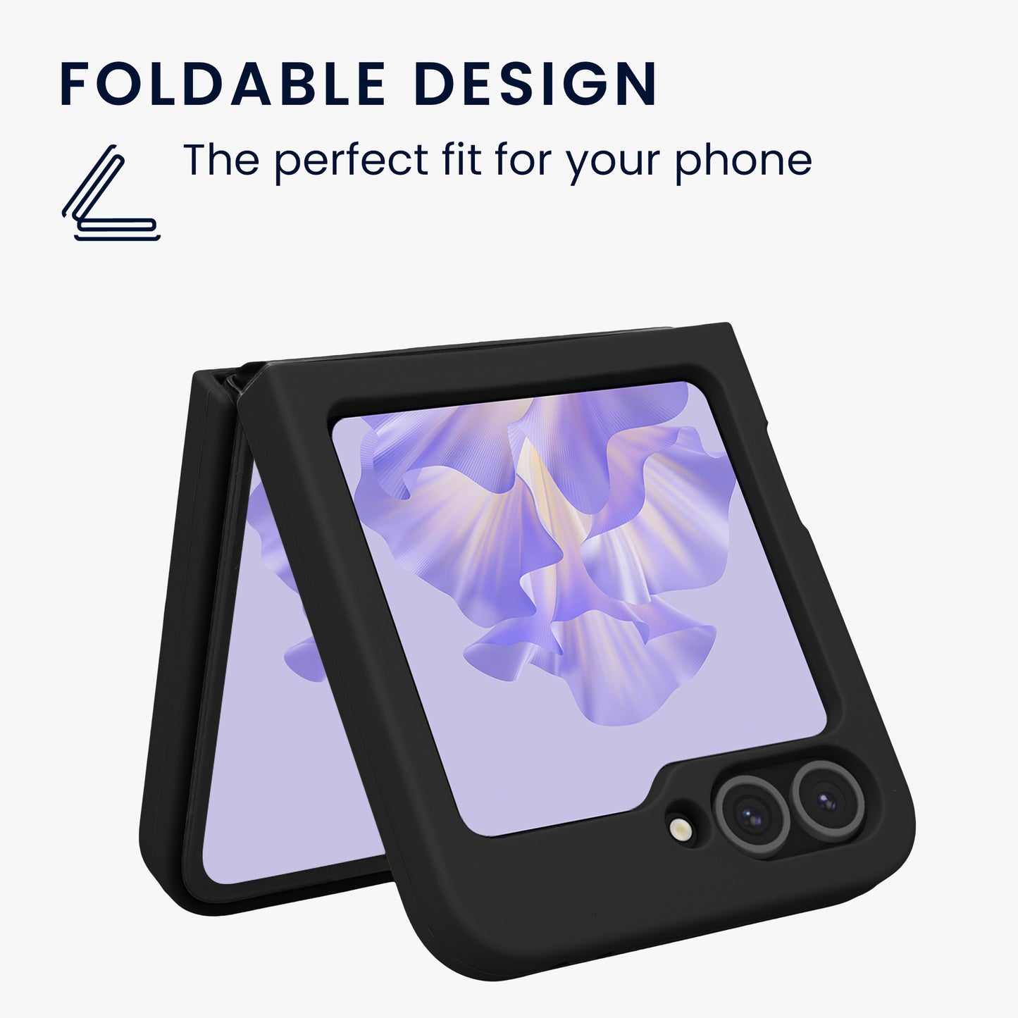 kwmobile Flip Soft Case Compatible with Samsung Galaxy Z Flip6 - Silicone Cover for Foldable Phone - Phone Case