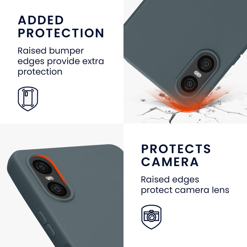 kwmobile Phone Case for Sony Xperia 10 VI Cover Wireless Charging Protective Case