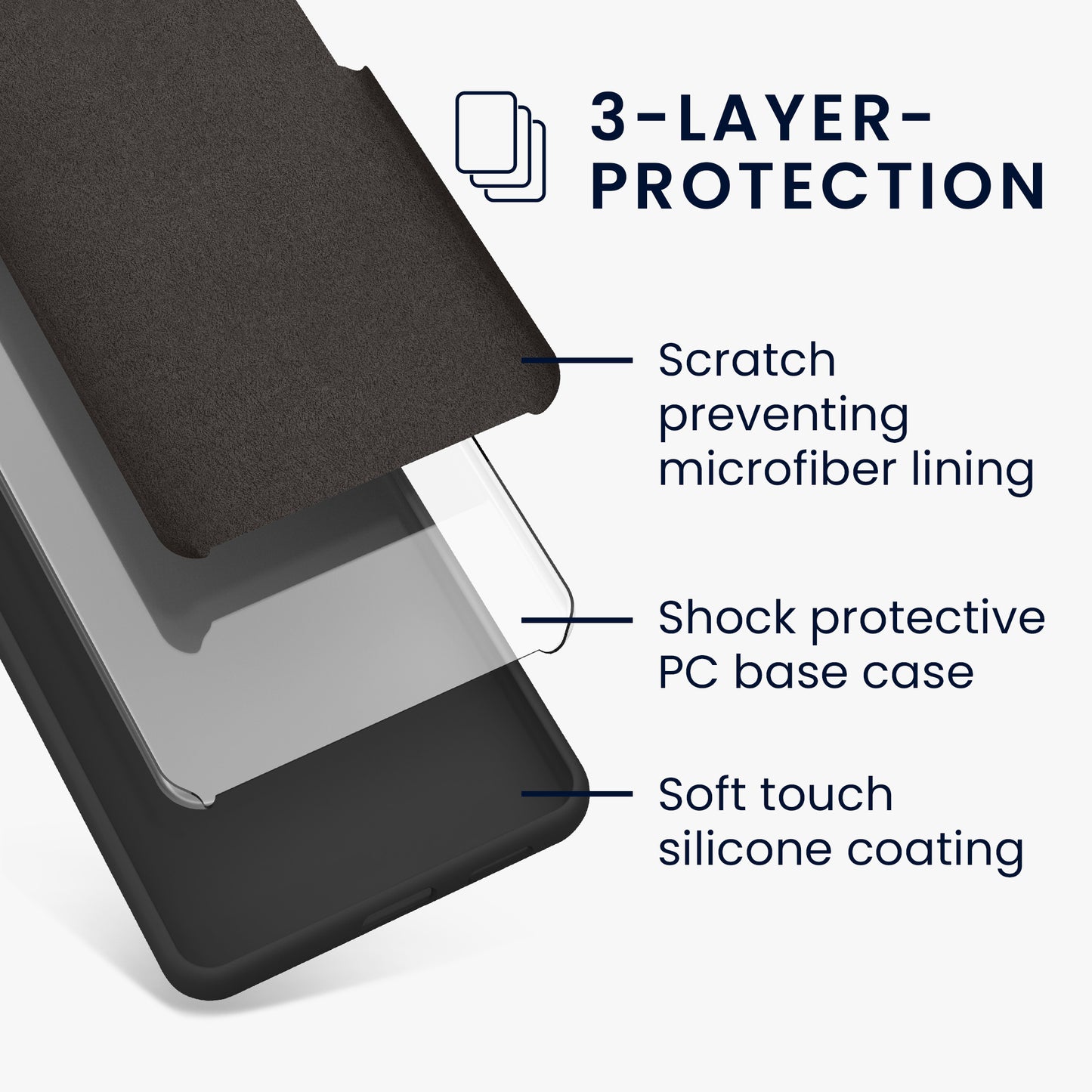 kwmobile Cell Phone Case for Samsung Galaxy S24 FE - Silicone Case Wireless Charging Protective Cover