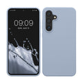 kwmobile Handyhülle für Samsung Galaxy S24 FE Hülle - Case Silikon - Kabelloses Laden - Schutzhülle Cover in Hellblau matt Hellblau matt  