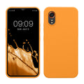kwmobile Handyhülle für Samsung Galaxy Xcover7 Hülle - Case Silikon - Kabelloses Laden - Schutzhülle Cover in Fruity Orange Fruity Orange  