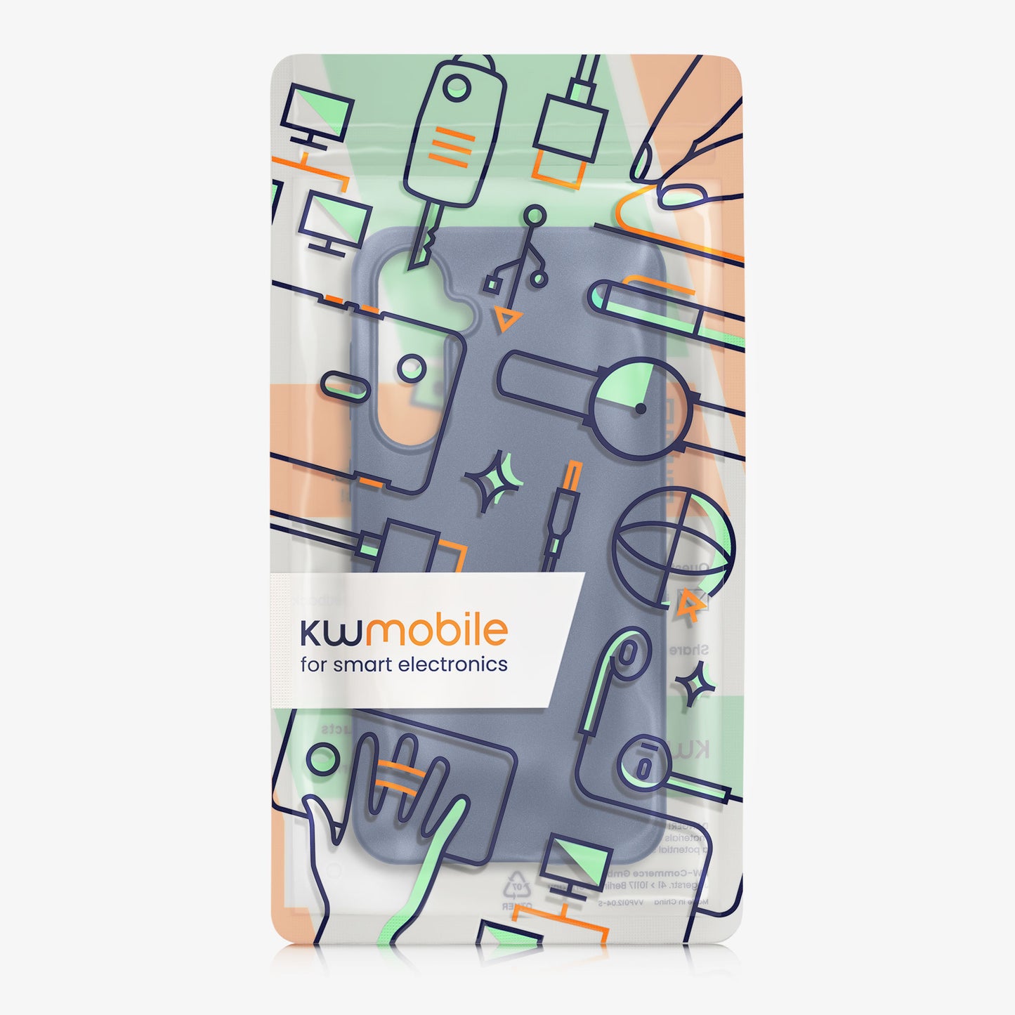 kwmobile Handyhülle für Samsung Galaxy S23 FE Hülle - Silikon Case metallisch schimmernd - Schutzhülle Cover