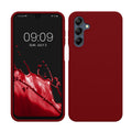 kwmobile Handyhülle für Samsung Galaxy A16 5G Hülle - Case Silikon - Kabelloses Laden - Schutzhülle Cover in Rhabarber Rot Rhabarber Rot  