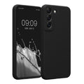 kwmobile Hülle kompatibel mit Samsung Galaxy S22 - Hülle Silikon gummiert - Handyhülle - Handy Case in Schwarz Schwarz  