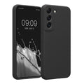 kwmobile Hülle kompatibel mit Samsung Galaxy S22 - Hülle Silikon gummiert - Handyhülle - Handy Case in Dunkelgrau Dunkelgrau  