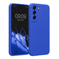 kwmobile Hülle kompatibel mit Samsung Galaxy S22 - Hülle Silikon gummiert - Handyhülle - Handy Case in Baltik Blau Baltik Blau  