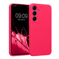 kwmobile Hülle kompatibel mit Samsung Galaxy A55 5G - Hülle Silikon gummiert - Handyhülle - Handy Case in Neon Pink Neon Pink  