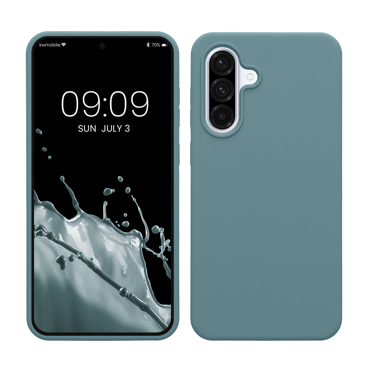 kwmobile Handyhülle für Samsung Galaxy A36 5G Hülle - Case Silikon - Kabelloses Laden - Schutzhülle Cover in Antique Stone Antique Stone