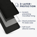 kwmobile Handyhülle für Samsung Galaxy S25 Edge Hülle - Case Silikon - Kabelloses Laden - Schutzhülle Cover