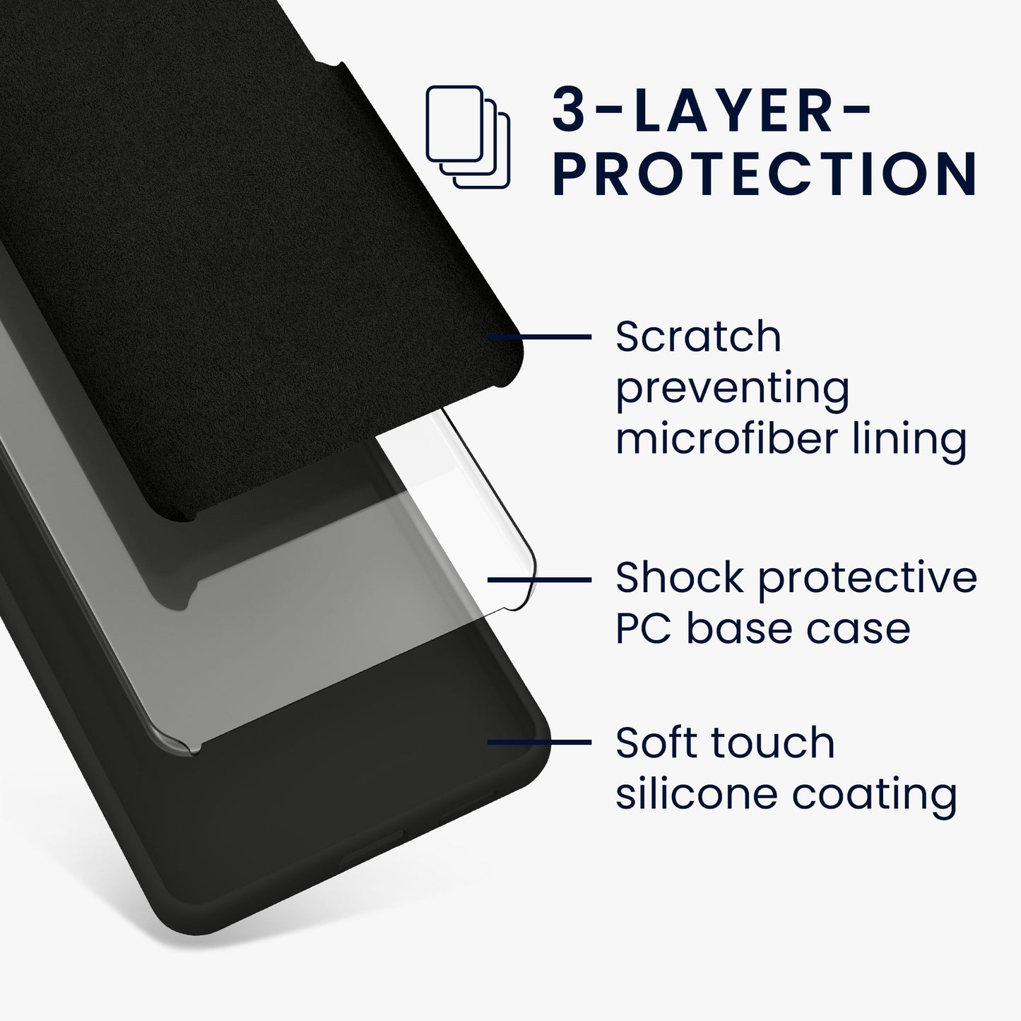 kwmobile Handyhülle für Samsung Galaxy S25 Edge Hülle - Case Silikon - Kabelloses Laden - Schutzhülle Cover