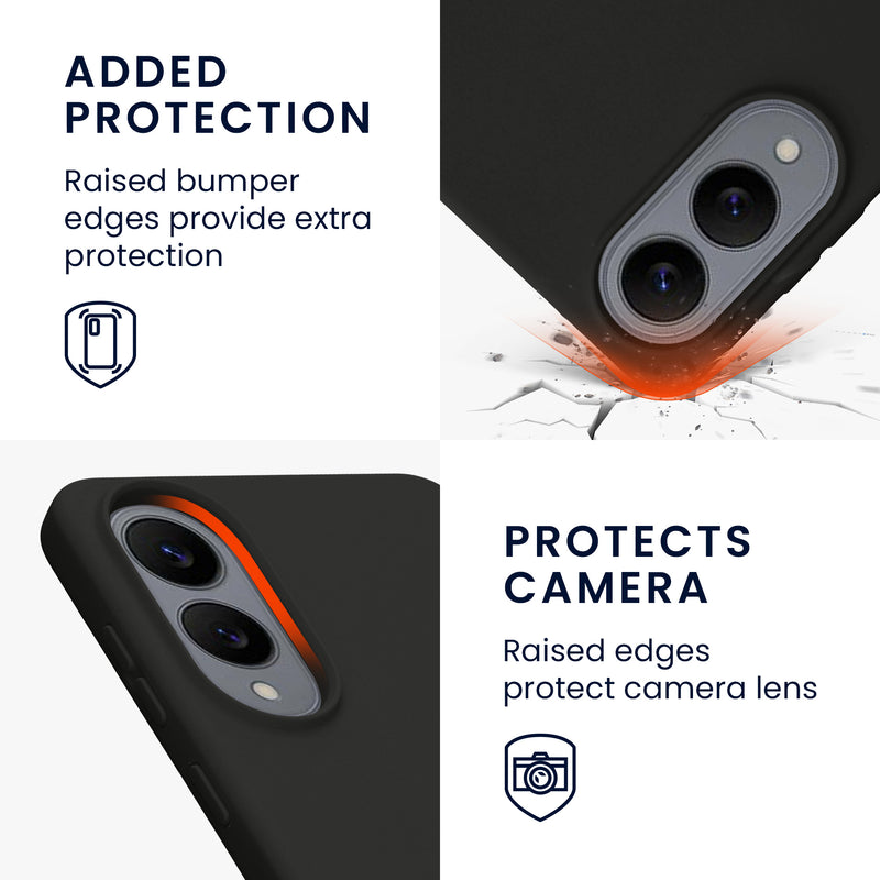 kwmobile Handyhülle für Samsung Galaxy S25 Edge Hülle - Case Silikon - Kabelloses Laden - Schutzhülle Cover