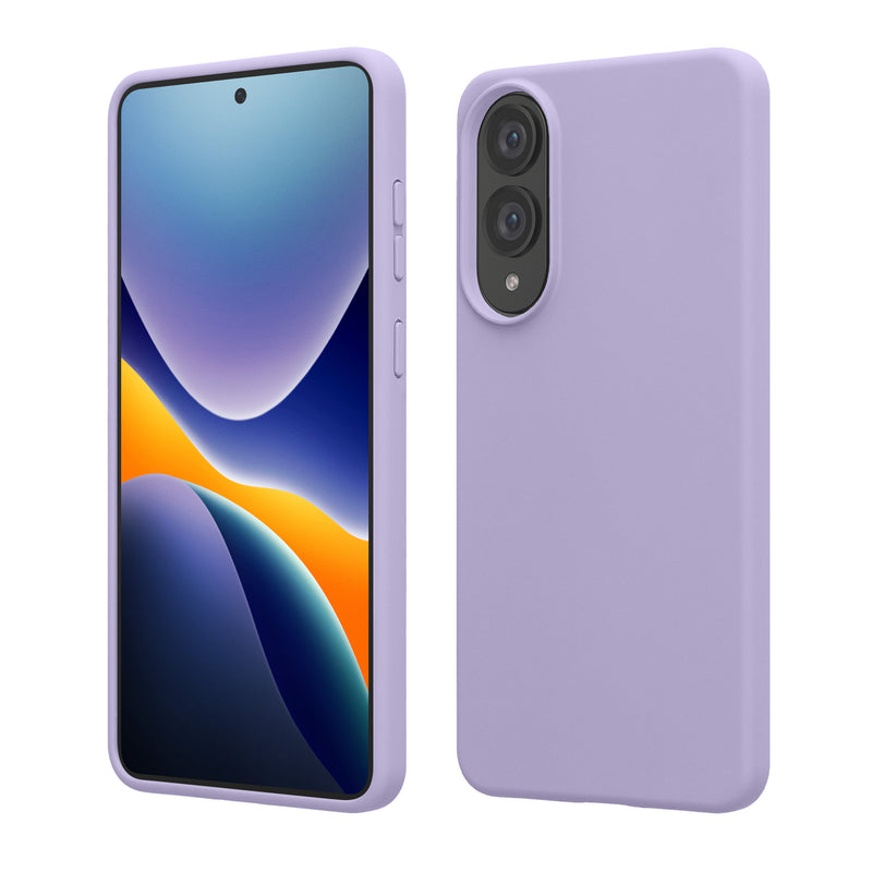 kwmobile Handyhülle für Samsung Galaxy S25 Edge Hülle - Case Silikon - Kabelloses Laden - Schutzhülle Cover in Lavendel Lavendel  