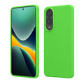 kwmobile Handyhülle für Samsung Galaxy S25 Edge Hülle - Case Silikon - Kabelloses Laden - Schutzhülle Cover in Limettengrün Limettengrün  